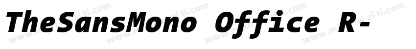 TheSansMono Office R字体转换